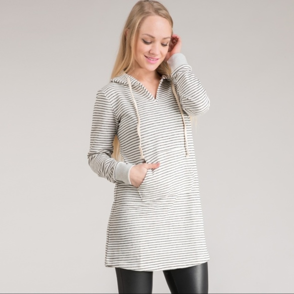 NEW! Stiped Hoodie